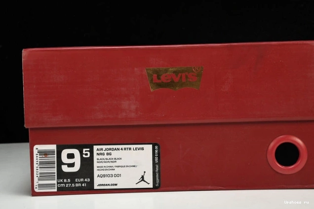 Denim Retro NRG 4 -  Jordan AO2571-001 Air Levis Levis Black 0706